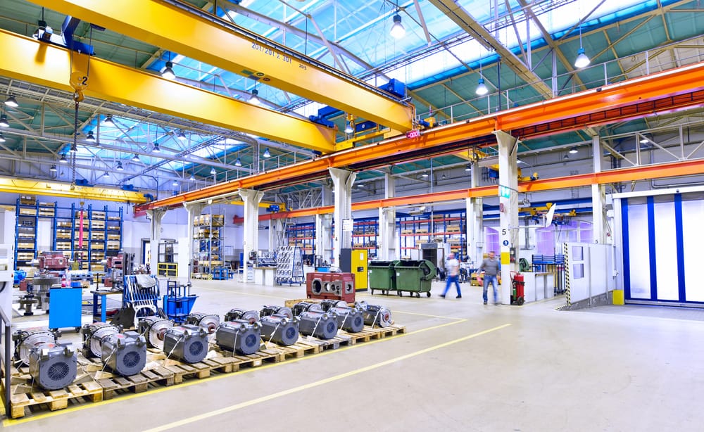 A typical manufacturing plant where autonomous mobile robots can make operations productive, predictable and sustainable