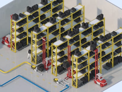 Reduce Forklift Fleet Size by Zoning